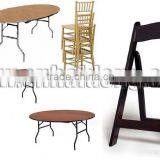 Party Equipment Chiavari Chair and Folding Table thumbnail-1