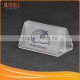 Custom Acrylic Hotel Sign Holder Acrylic Payment Sign Holder Display