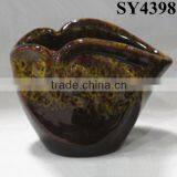 Glazed Small Colorful Ceramic Pot thumbnail-2