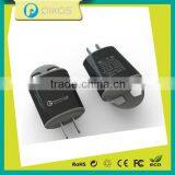 Best Quality Fast Charging Qualcomm 2.0 Dual USB Quick Charge Travel Adapter thumbnail-2