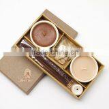 Unique Design Scented Candle Set With Ceramic Bowl thumbnail-3