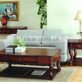 CF30045 European Unique Carved Coffee End Sofa Table & Vanity Table with mirror & European Wood Furniture