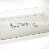 High quality best selling rectangle lacquer serving tray table
