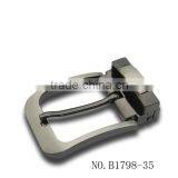 35mm Real Leather Belt Teeth Buckle