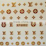 20 Designs Golden Nail Art Water Decal Sticker Transfer Stickers (XF6001-6020)HN1807 thumbnail-3