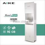 CE RoHS304 Stainless Steel combination equipment, embedded hand dryer