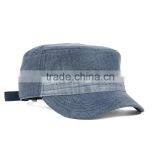 Promotion Wholesale Fashion High Quality Cheap Blank Pattern Light Blue Cotton Military Style Army Hats thumbnail-3