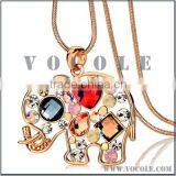 Unique Gem Elephant Alloy Necklace thumbnail-1