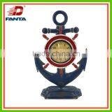 Newest Metal Handmade Anchor With Clock for Home Decoration thumbnail-1