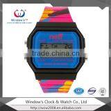 Cheap Popular Sports Style Silicone Strap Led Watch thumbnail-3