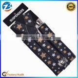 Classical Star Printed Elastic Mens and Ladies Braces Suspenders thumbnail-1