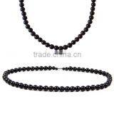 Female Black Nephrite Necklace With Buddharupa Pendant thumbnail-3