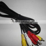 high quality 3rca to 3rca audio&video cable 3.5mm jack