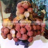 Natural Beautiful Agalmatolite Stone Lychee Tree thumbnail-3