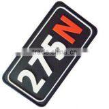 Eco-friendly Embossed Pvc Rubber Label