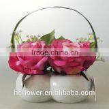 Latest Design Artistic Pot Flower Rose for Wedding Decoration thumbnail-1