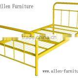 Metal Bed twin size yellow 38X75"