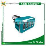 Wholesale 4-port USB Car Charger Adapter , Emergency Car Battery Charger for Iphone for Samsung