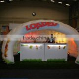 commercial indoor inflatable luna tent with led light for event