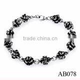 China Wholesale High Quality Metal Chain Stainless Steel Bracelet Men And Women thumbnail-3