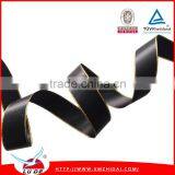 Direct Factory Gold Edge Satin Ribbon for Invitation ,polyester Satin Ribbon Wholesale