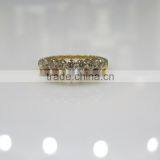 Real Yellow Gold Diamond Ring 18K 0.84cts 2.700 Grams thumbnail-1