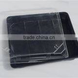 SM1-3114Black Disposable Rectangular Food Tray With Lid thumbnail-2