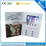 Motion sensor activated 7 inch LCD pos Video display screen greeting card