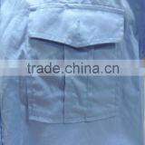 Cotton Polyester Sky Blue Arrow Short Sleeve Men Military Shirts thumbnail-3