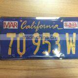 Custom Embossed Metal License Plate Sign thumbnail-1