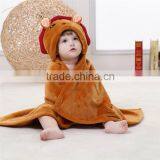 Embroidery Bear Baby Soft Thick Coral Fleece Baby Blanket thumbnail-3