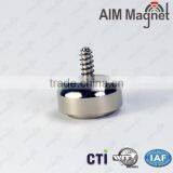 N48 Strong 10 mm Pot Magnet With Threaded Stem thumbnail-2