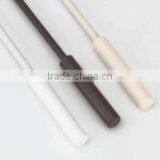 Non-conductive baton draw drapery rods