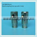 1/4" High Pressure Quick Coupling Slip Lock End Cap Fittings Connectors With 1hole ,2hole,without Hole thumbnail-2