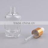 Wholesale 13ml Comstic E-liquid Clear Glass Dropper Bottles With Aluminum Cap Child Proof Dropper thumbnail-2