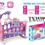 Reborn Baby Doll Cribs, Metal Doll Bed thumbnail-3