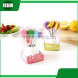 Silicone Stainless Steel Ceramic Tableware Cartoon Fruit Fork Set thumbnail-5