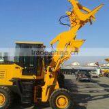 Latest 2.8 Ton Chinese Wheel Loader With Hole Digger Auger