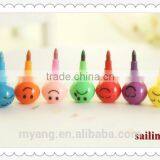 Lovely Expression Non-toxic Plastic Haw Shaped 7 Colored Crayons thumbnail-2