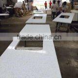White Quartz Kitchen Countertop Quartz Table Top thumbnail-4