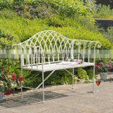 Courtyard Antirust Wrought Iron Blcak Bench thumbnail-4
