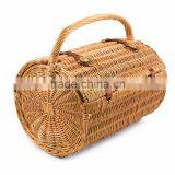 Wholesale New Style Handmade Cheap Oval Wicker Picnic Basket for 2 Person thumbnail-1