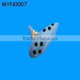 Sculpted Useful Funny Ceramic Custom Ocarina Lovely Blue thumbnail-1