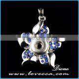 Manufacturer DIY Snap Button Beautiful Design for Women Fashion Interchangeable Alloy Snap Button Necklace thumbnail-3