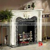 Color Blocking Wood Burning Fireplace Mantels thumbnail-1