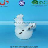 BSCI Audit Factory Decorative Ceramic Chicken Antique White Ceramic Rooster thumbnail-4