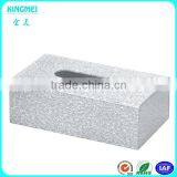 Kingmei Nice Gold Plexiglass Tissue Box With 4 Legs & Acrylic Table Tissue Box thumbnail-4