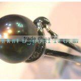 Rose Purple Seawater Tahitian Pearl Ring thumbnail-1
