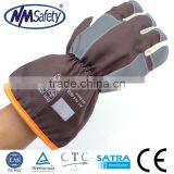 NMSAFETY Brown Polar Liner Ski Glove/heavy Duty Winter Work Gloves/safe Work Gloves thumbnail-2