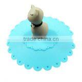 Food Grade Silicone Rubber Anti-dust Airtight Seal Silicone Drink Cup Lids With Cat Head Shape thumbnail-5